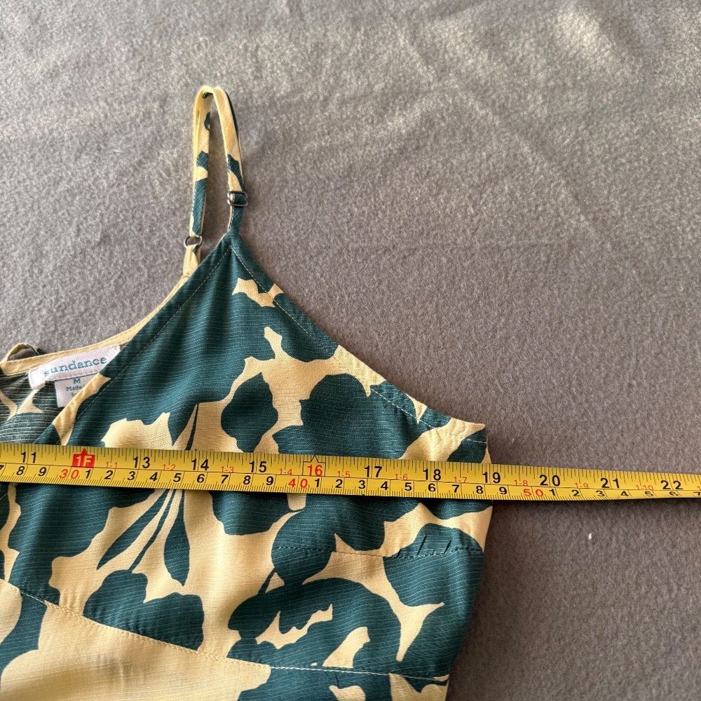 Sundance Soliloquies Citron Floral Print Maxi Dress Size M - Picture 8 of 11